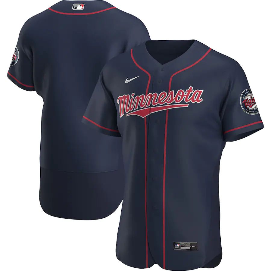 Mens Minnesota Twins Nike Navy Alternate Authentic Team MLB Jerseys->minnesota twins->MLB Jersey